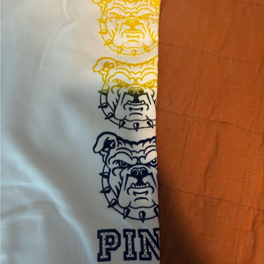 NC A&T sweat pants. Pink line.